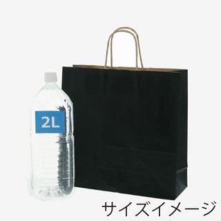 ☆╮Jessice 雜貨小鋪╭☆日本進口 黑 紙扭把 手提紙袋(50枚入 ) 3才:32*11.5*31cm