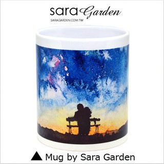 客製化 手作 馬克杯 陶瓷杯 情侶 夜景 星空 sara garden