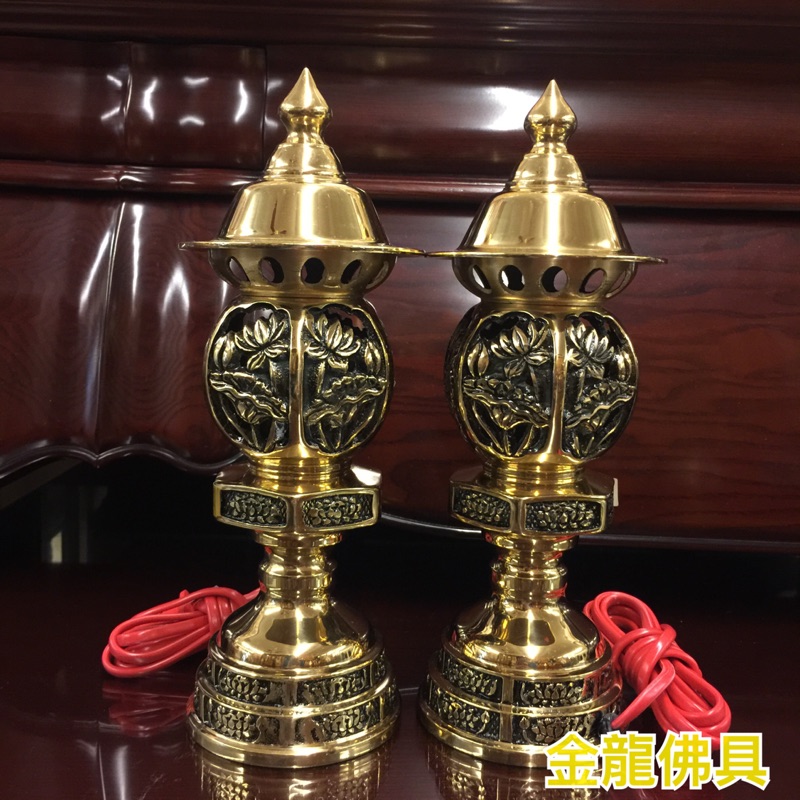 金龍佛具 蓮花燈 神明燈 祖先燈 公媽燈 銅燈 銅器