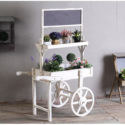 大車輪裝飾小木屋形商品陳列展示櫃子木製落地diy小屋造型小攤車花車架子創意設計3層架擺飾花架 蝦皮購物