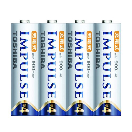 TOSHIBA 低自放充 電池 4號4入 900maAh 環保電池 充電電池
