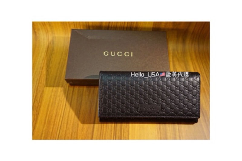 可面交 現貨 Gucci 壓紋 男 女 長夾 短夾 禮盒 附 防塵袋