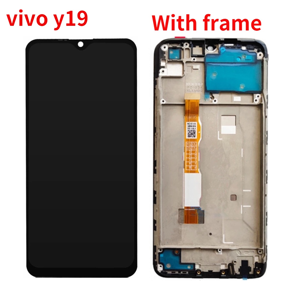 適用於 Vivo Y19 Y5s LCD 觸摸屏數字化儀框架組件適用於 Vivo Y19 Y5s LCD 更換