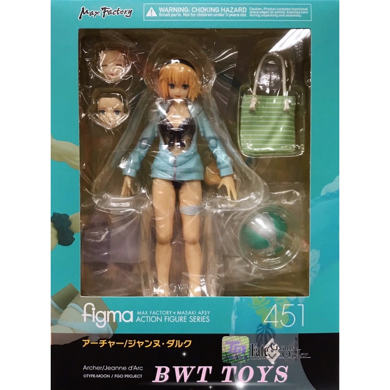 【BWT】全新現貨 代理版 Figma 451 Fate FGO Archer 弓兵 泳裝 貞德