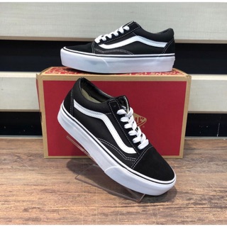 韓國業餘代購 Vans Old Skool Platform 厚底 滑板鞋 帆布鞋 增高4公分
