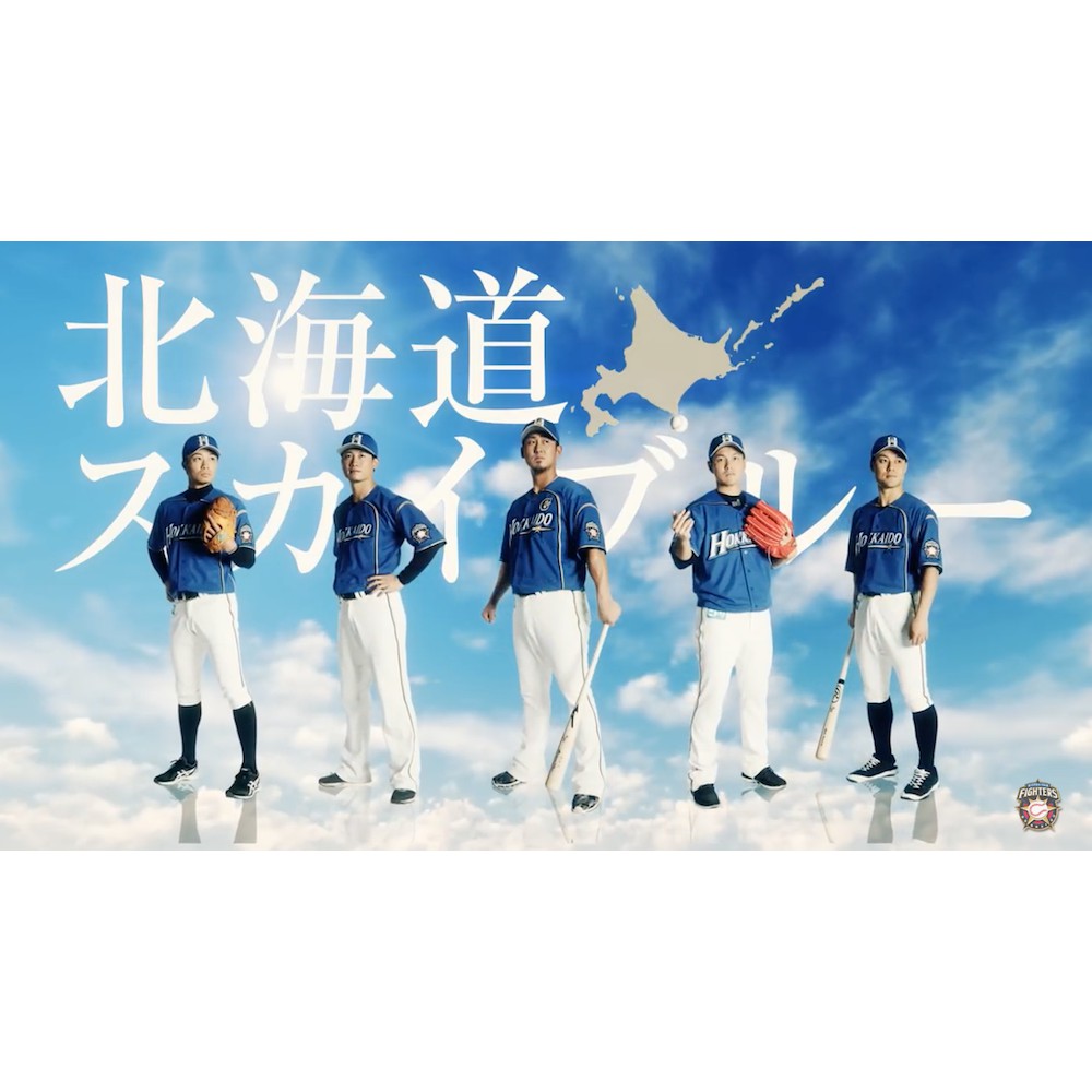 日本職棒 日本火腿 2018 我愛北海道 青空藍 應援球衣