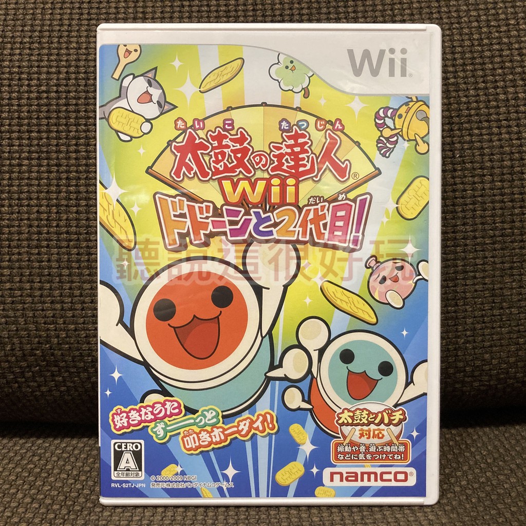 現貨在台 Wii 太鼓達人2 太鼓達人 二代目 太鼓之達人二代目 太鼓達人2 日版 正版 遊戲 77 V007