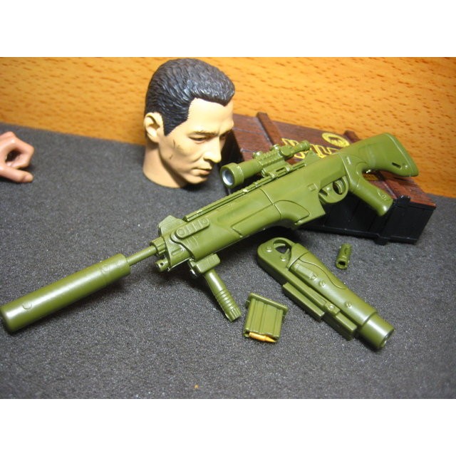 B3兵工裝備 ARX-160貝瑞塔1/6義大利突擊榴彈步槍一把(軍綠版) 附瞄準鏡+滅音筒 mini模型