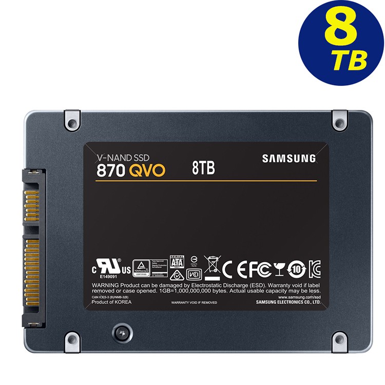 SAMSUNG 8TB 8T 870 QVO SSD MZ-77Q8T0BW 2.5