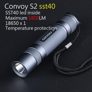 Convoy S2+luminus SST40 / SFT40 紫銅DTP板 18650小直筒
