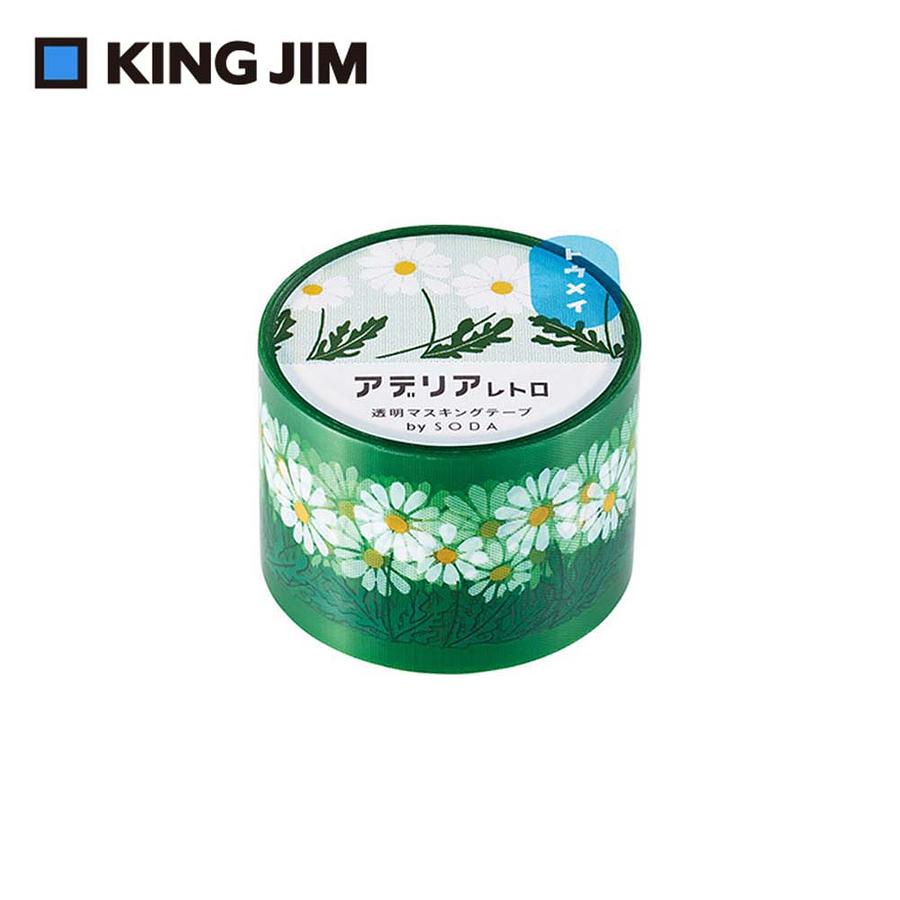 KING JIM Hitotoki Soda透明PET卷狀膠帶/ 30MM/ 小雛菊/ CMT30-014 eslite誠品