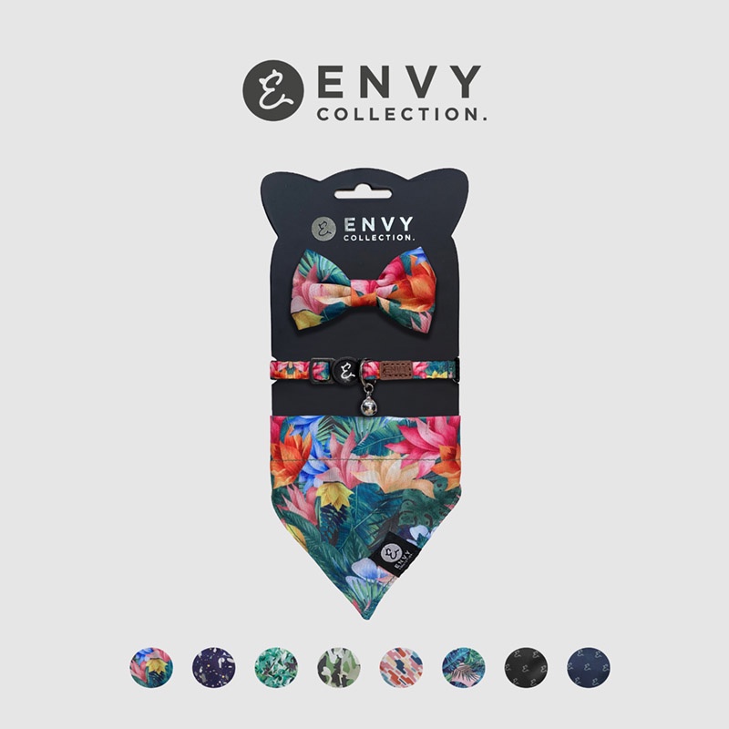 【ENVY COLLECTION】貓頸圈  三件組 / 可調節式 頸圈 領結 領巾