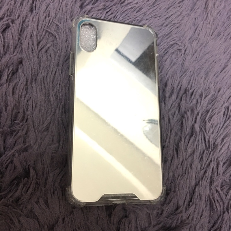 全新iphone X 空壓鏡面殼耐摔防震防手殘 膠膜未撕未使用過 蝦皮購物