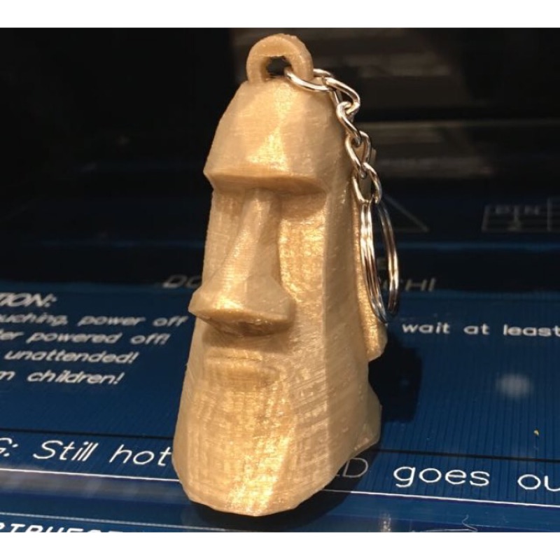 摩艾鑰匙圈 3D列印 環保材質 鑰匙圈 摩艾石像 復活島石像 環保材質🗿