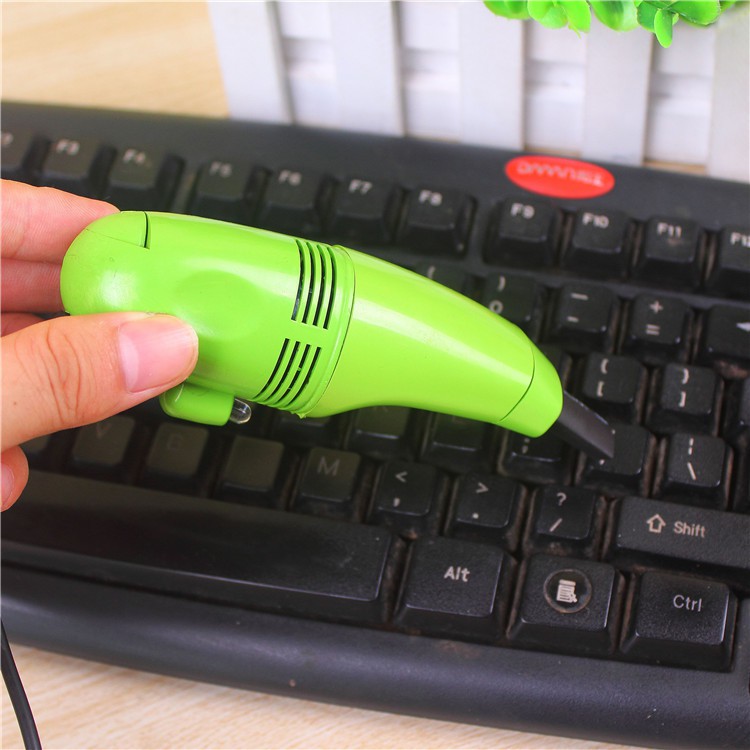 《晴媽雜貨舖》3012 加強型 USB 鍵盤 吸塵器 迷你電腦鍵盤清潔器 顏色藍綠紅黃隨機發貨