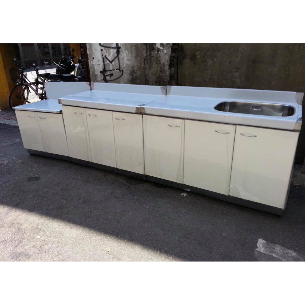 全新商品 3件式流理台 總長300公分 1水槽連平台 100平台 80爐台 蝦皮購物