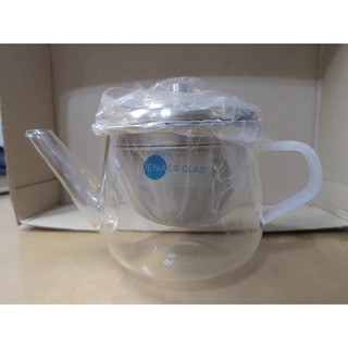 全新品-德國蔡斯玻璃JENAER GLAS Nr.113533系列泡茶壺含不鏽鋼泡茶器1入