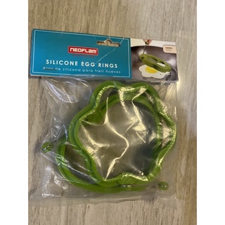 NEOFLAM 一組二入 矽膠煎蛋模-綠色 荷包蛋/太陽蛋