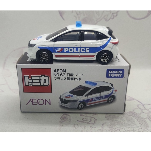 (現貨) Tomica  Aeon 特注 63 Nissan Note Police 警察