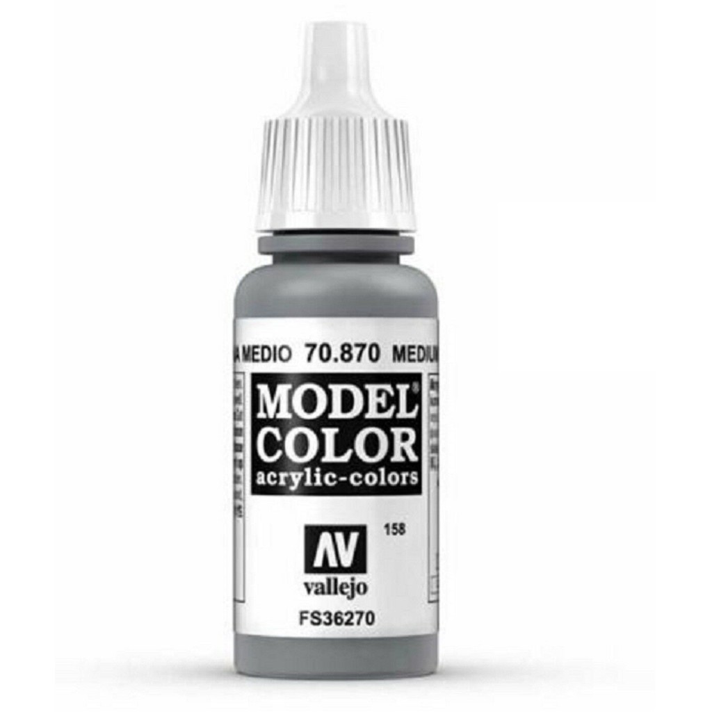 Acrylicos Vallejo AV水漆 模型色彩 Model Color 158 70870 中階海灰色 17ml
