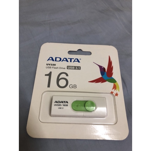 威剛 ADATA UV320/16GB USB3.1隨身碟(白)