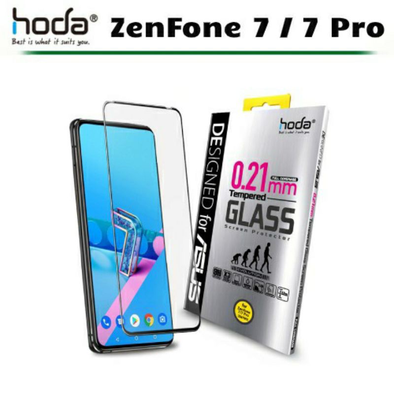 Hoda ASUS ZenFone 7 Pro 0.21mm 進化版邊緣強化滿版玻璃保護貼