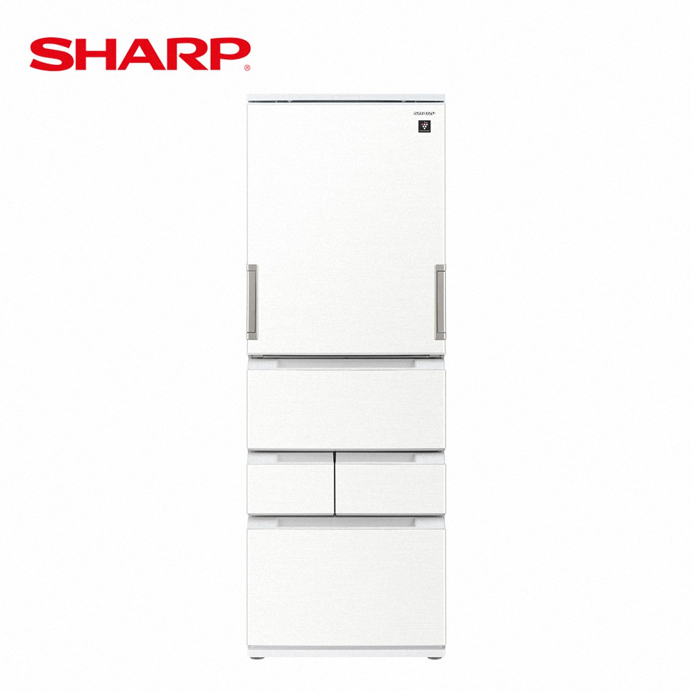 SHARP夏普504公升自動除菌離子左右開任意門五門典雅白冰箱SJ-MW51KT-W 大型配送