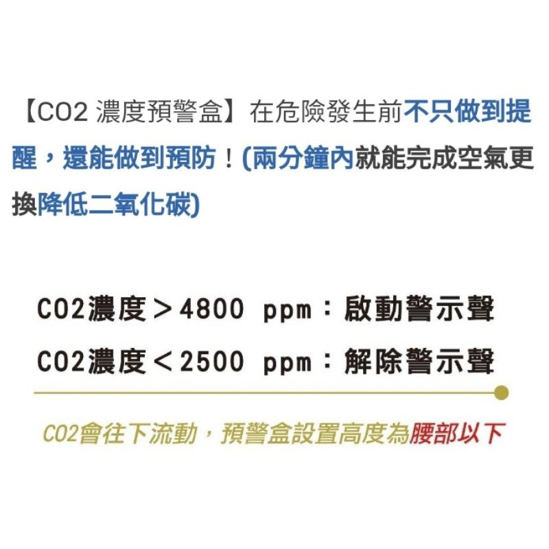 台灣廠商 免運現貨 疲勞駕駛剋星 守護行車安全 Co2 濃度預警盒 車內空氣品質瞌睡嗜睡救星贈usb電源線 蝦皮購物