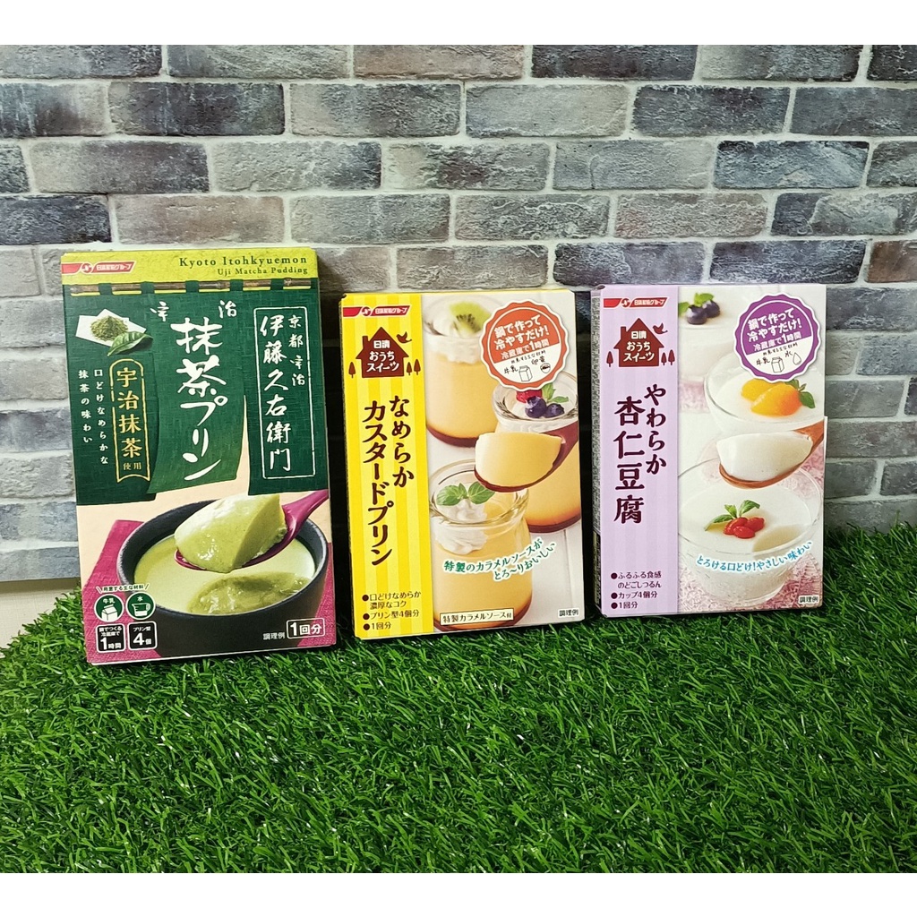 日清 杏仁豆腐卡士達味宇治抹茶味布丁粉日清製粉 蝦皮購物