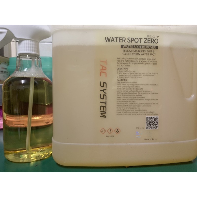 TACsystem 水痕去除劑 Water Spot Zero 分裝 500 ml