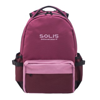 SOLIS漸變調色盤系列ONES 小尺寸前袋款電腦後背包(蘇芳紫) 電腦包/防潑水/防盜夾層/拉桿包