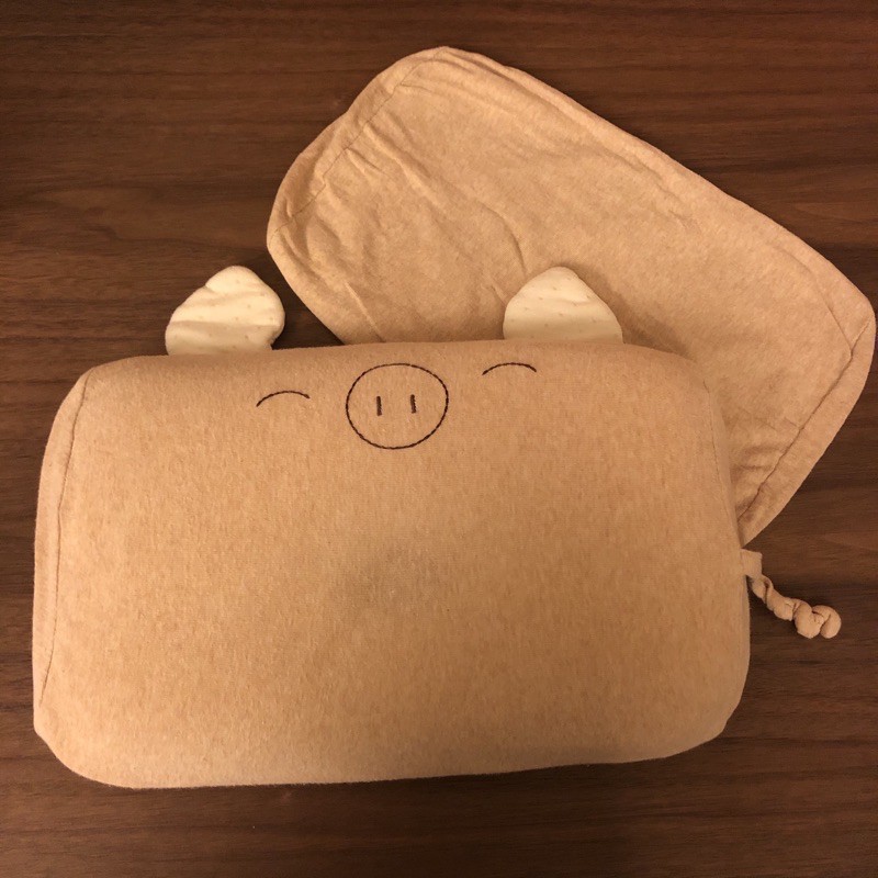 Cani雙枕套airwave護頭枕（小豬款）