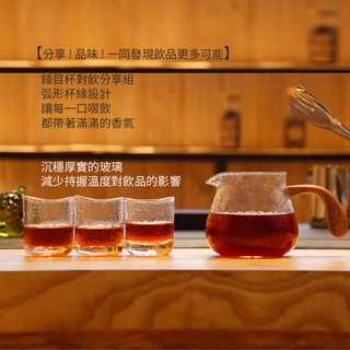 『亞杰國際』TIMEMORE泰摩錘目紋玻璃咖啡分享壺有柄套裝組
