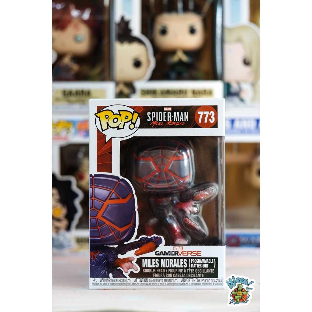 正版型號 Funko Pop! 乙烯基蜘蛛俠邁爾斯·莫拉萊斯遊戲可編程套裝 773