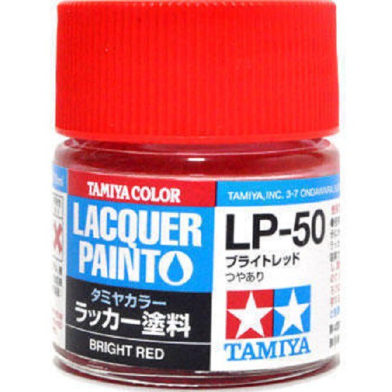 TAMIYA 田宮 模型 耗材 硝基漆 LP-50 亮光 紅色 10ml 萬年東海