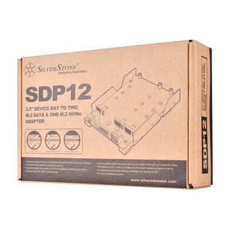 silverstone 銀欣sdp12 3.5吋轉m.2 硬碟轉接架 廠商直送