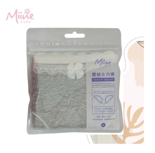 Miine 蕾絲低腰女內褲1入組-L【顏色隨機出貨】