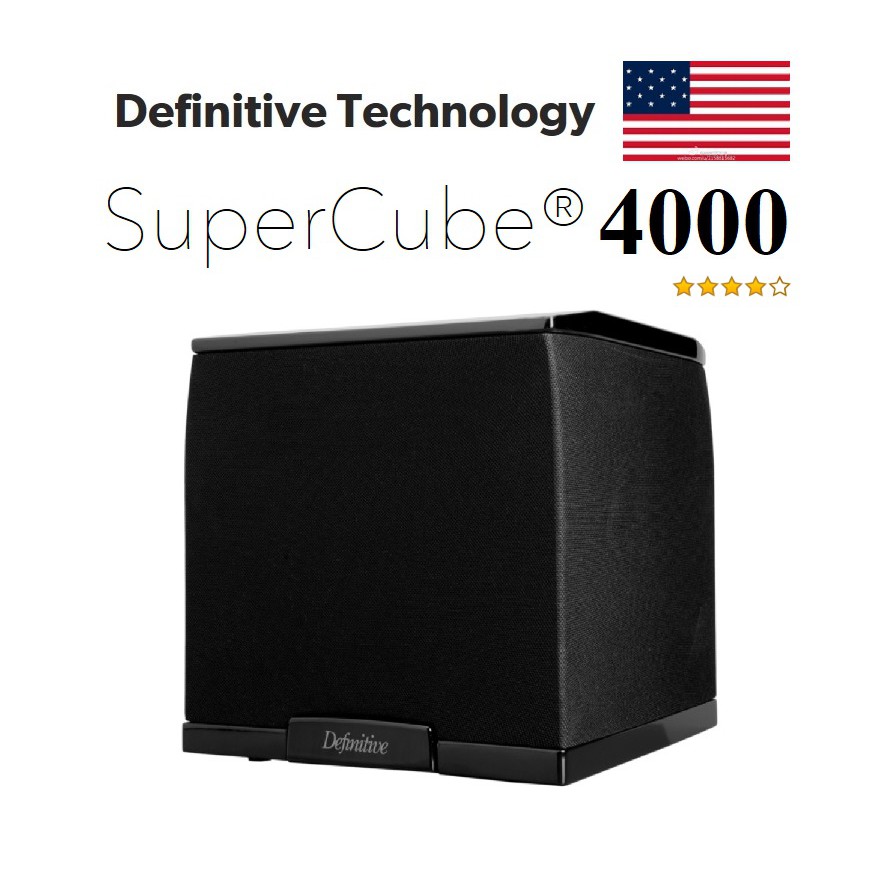 [ 宥笙音響 ] 美國 Definitive SUPERCUBE 4000 主動式超重低音喇叭 三面低音單體 1200瓦