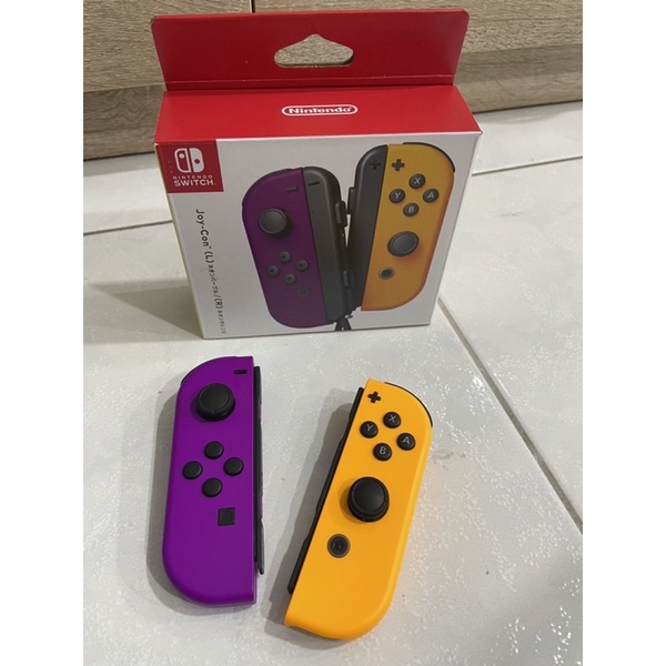 NS Switch JoyCon 手把 電光紫/橙 Joy-Con 任天堂 左右手把 紫橙 紫橘