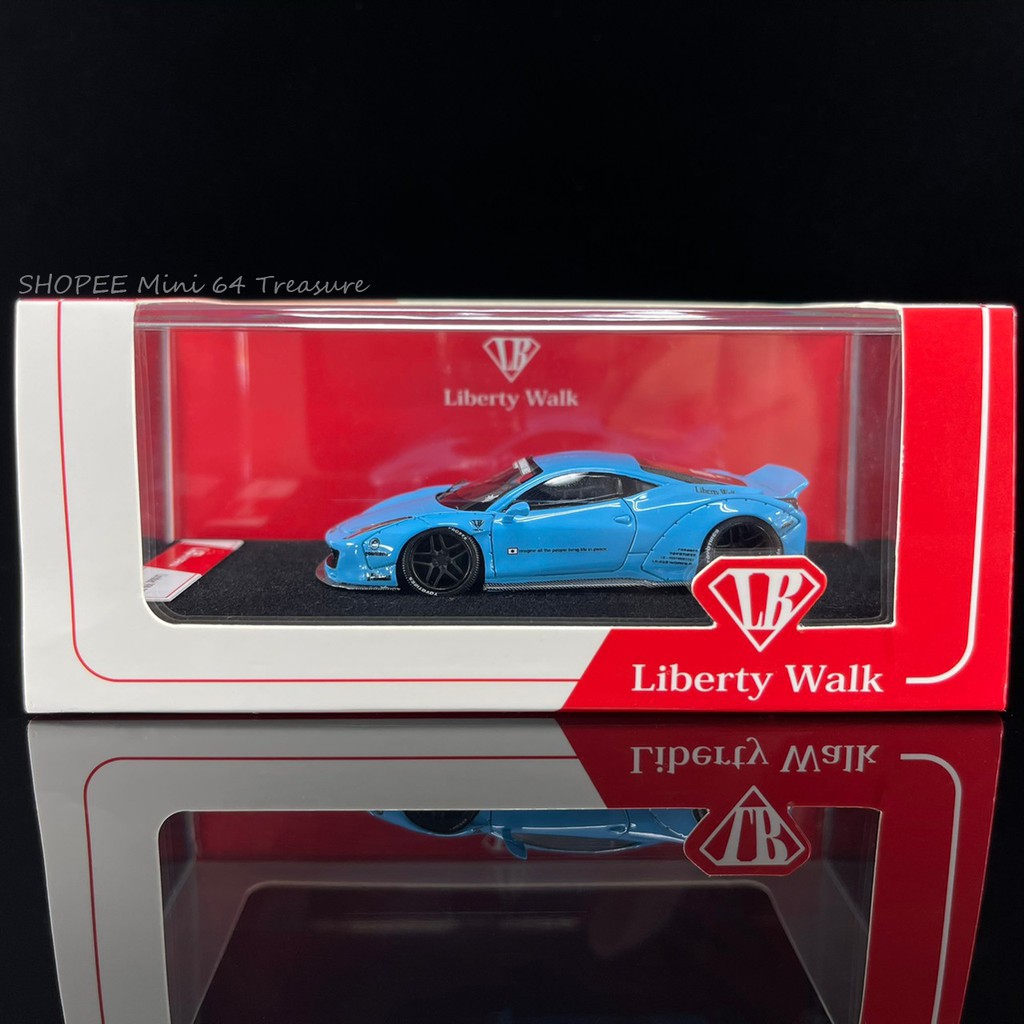 《自藏品》1/64 LB-Works LBWK Ferrari 458 LB 邁阿密藍