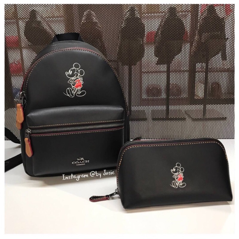 美國正品🇺🇸 Coach x Disney 迪士尼 米奇限量 後背包 / 化妝包