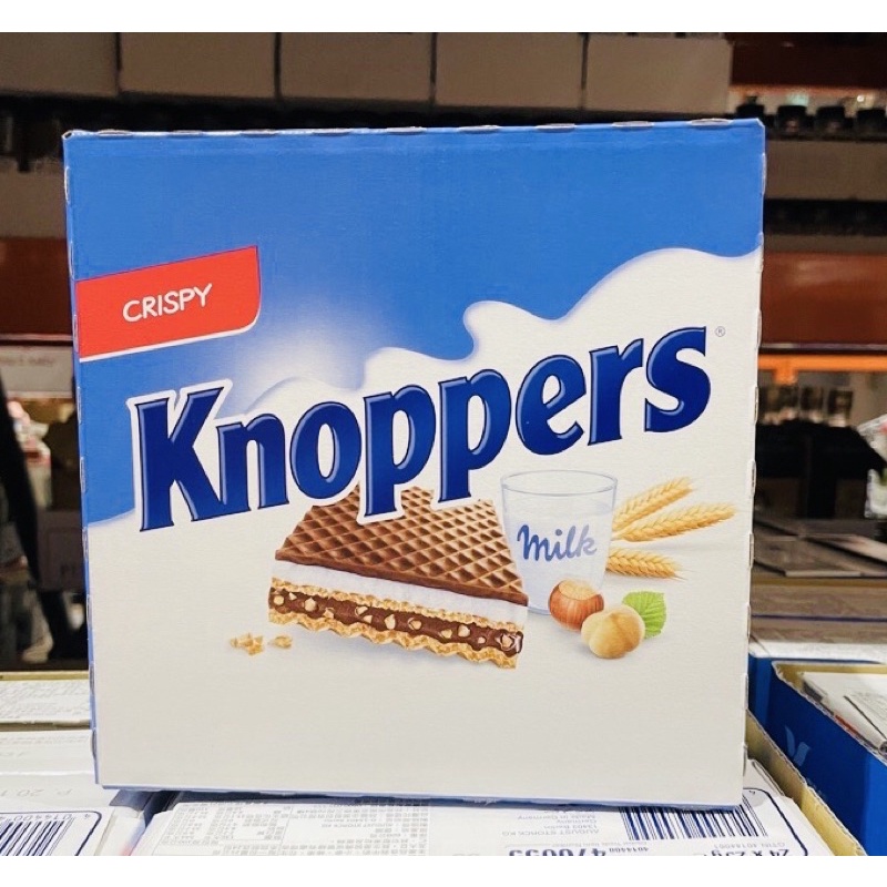 ‼️好好吃‼️ 好市多 Knoppers 可可牛奶威化餅24入 金沙巧克力餅乾 巧克力夾心餅乾 華夫餅乾