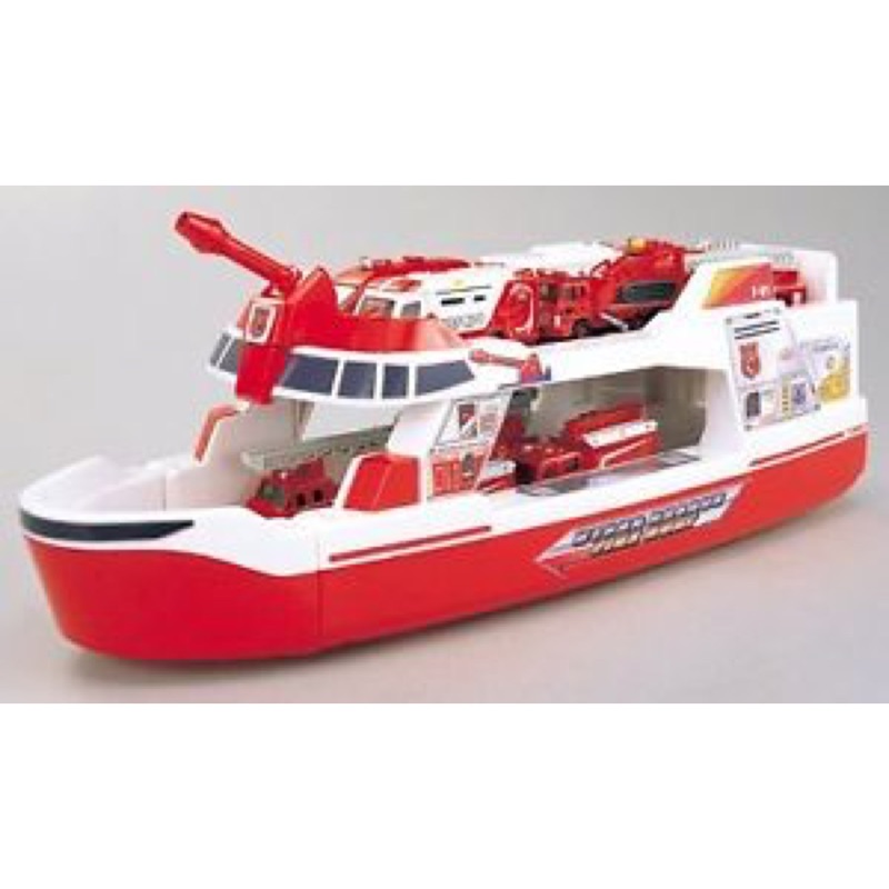絕版Tomica Hyper rescate Ferry Boat 緊急救援部隊超大型運輸船 汽車玩具