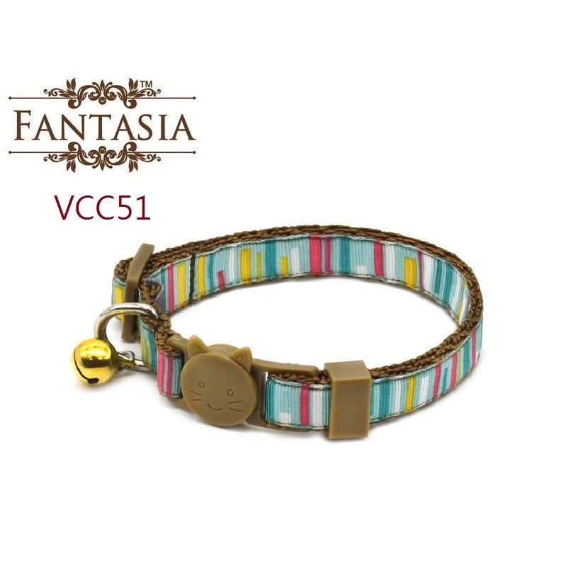 【VCC51】成貓安全項圈(S) 安全插扣 防勒 貓項圈 鈴鐺 范特西亞 Fantasia