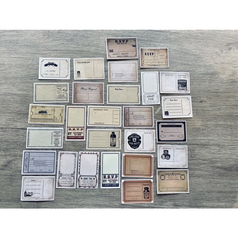 ⎪初覺工作室⎪復古票卷貼紙