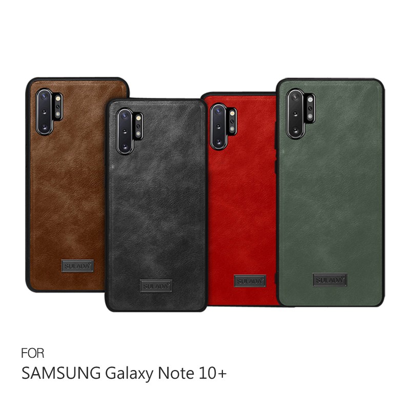 SULADA SAMSUNG Galaxy Note 10、Note 10+ 皮紋保護套 手機殼 保護殼 鏡頭加高