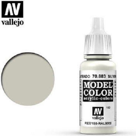 Acrylicos Vallejo 模型色彩 Model Color 152 70883 銀灰色 東海模型