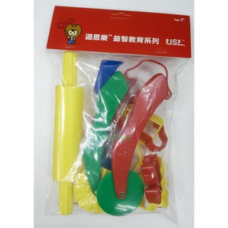 《玩具百寶箱》USL遊思樂益智教具-黏土模型綜合組(12pcs) 黏土模具 臺灣製
