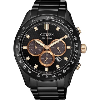 ∣聊聊可議∣CITIZEN 星辰 亞洲限定光動能計時手錶-黑/43mm CA4458-88E