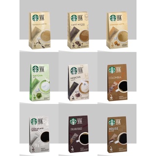 星巴克VIA 派克市場 哥倫比亞 義大利 即溶咖啡 抹茶粉 福吉茶粉